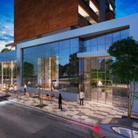 Vitrali Moema - Perspectiva portaria residencial Vitrali Moema - Perspectiva portaria residencial