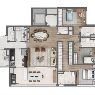 Moema By Cyrela - Planta 149m2 3 suites 2 vagas Moema By Cyrela - Planta 149m2 3 suites 2 vagas