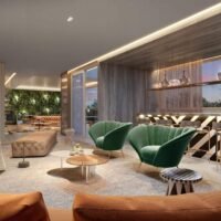 Glass Art By Yoo - Área de lazer: Perspectiva lounge gourmet Glass Art By Yoo - Área de lazer: Perspectiva lounge gourmet