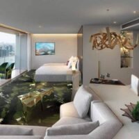 W Residences São Paulo – Hotel - Perspectiva studio 55m living W Residences São Paulo – Hotel - Perspectiva studio 55m living