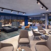 Inspire Ibirapuera - Área de lazer: Perspectiva coworking espaço gourmet Inspire Ibirapuera - Área de lazer: Perspectiva coworking espaço gourmet