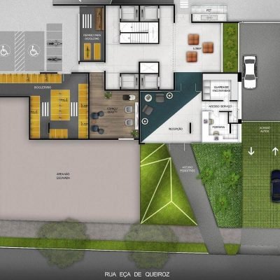 Inspire Ibirapuera - Implantação 1° subsolo Inspire Ibirapuera - Implantação 1° subsolo