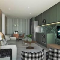 Inspire Ibirapuera - Perspectiva living 51m² Inspire Ibirapuera - Perspectiva living 51m²