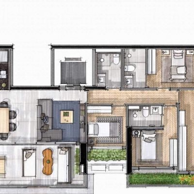 O Parque - Pétala e Folha - Planta 163m² - 4 dormitórios O Parque - Pétala e Folha - Planta 163m² - 4 dormitórios