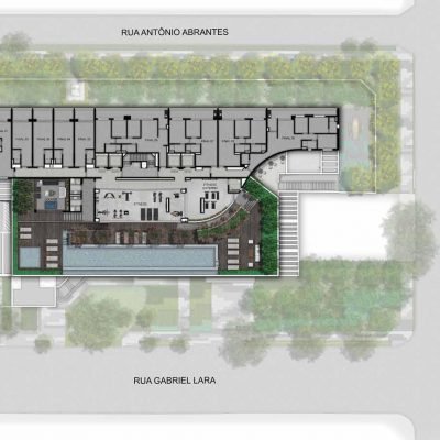 Trends Brooklin - Implantação 1 pavimento Trends Brooklin - Implantação 1 pavimento