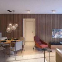 Trends Brooklin - Perspectiva 68m² - Living Ampliado Trends Brooklin - Perspectiva 68m² - Living Ampliado