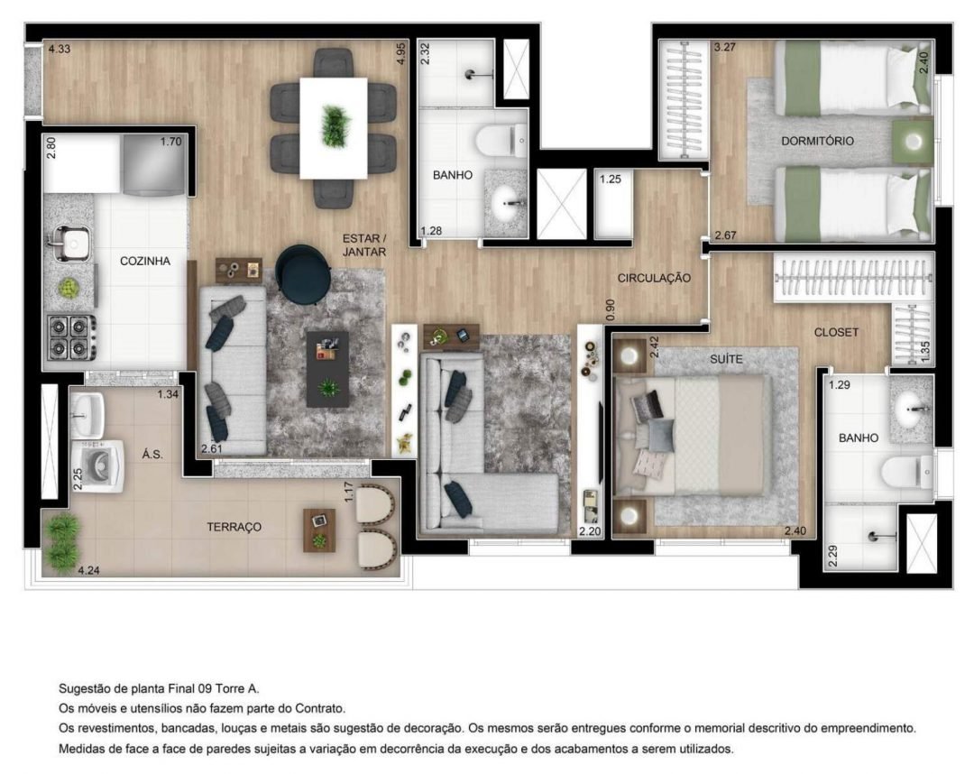 → ELO Caminhos da Lapa » Plantas de 47 a 68m²