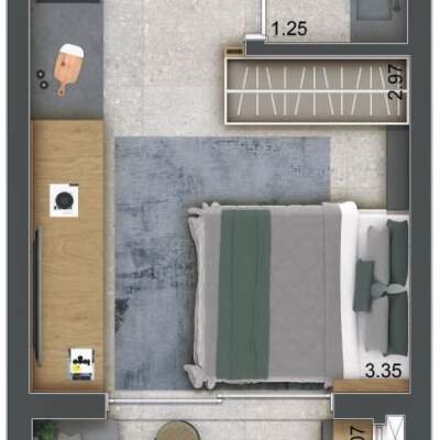Gardener Jardins Residenciais Brooklin - Planta 25m Studio Gardener Jardins Residenciais Brooklin - Planta 25m Studio