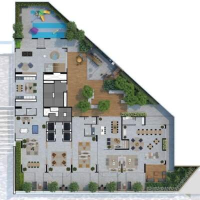 Helbor Patteo Klabin - Implantação 2 Pavimento Helbor Patteo Klabin - Implantação 2 Pavimento