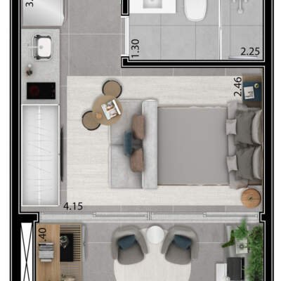 Helbor Patteo Klabin - Planta 25m Helbor Patteo Klabin - Planta 25m