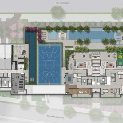 Lumiere Klabin - Lavvi - Residences & Studios - Implantação 1º Pavimento Lazer Lumiere Klabin - Lavvi - Residences & Studios - Implantação 1º Pavimento Lazer