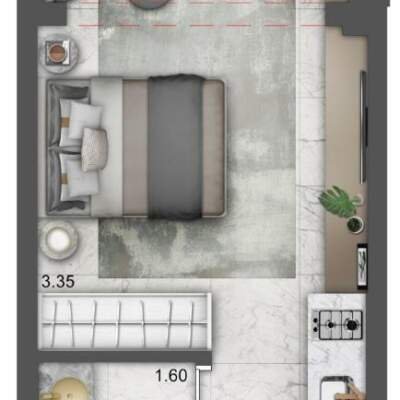 Lumiere Klabin - Lavvi - Studios - Planta 26m² Studio Lumiere Klabin - Lavvi - Studios - Planta 26m² Studio