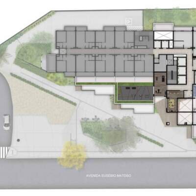 B Side Faria Lima by You - Implantação 1º Pavimento B Side Faria Lima by You - Implantação 1º Pavimento