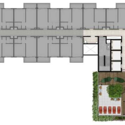 B Side Faria Lima by You - Implantação 12º Pavimento B Side Faria Lima by You - Implantação 12º Pavimento