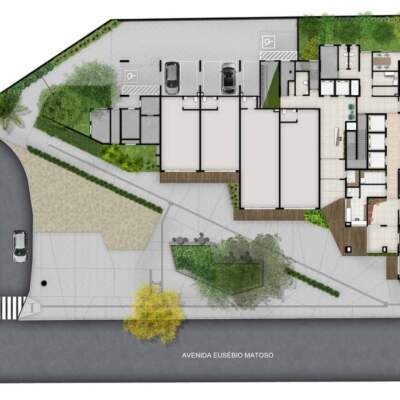 B Side Faria Lima by You - Implantação Térreo B Side Faria Lima by You - Implantação Térreo