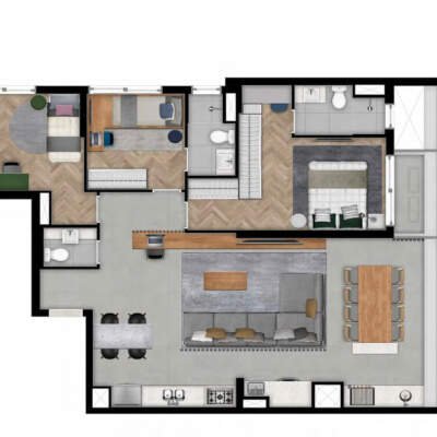 Dna Vila Mariana By You Planta 100m 3 Suites Living Ampliado Dna Vila Mariana By You Planta 100m 3 Suites Living Ampliado