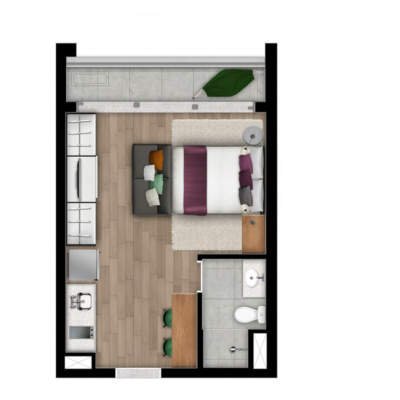 Dna Vila Mariana By You Planta 25m Studio Pe Direito 370 2 Dna Vila Mariana By You Planta 25m Studio Pe Direito 370 2