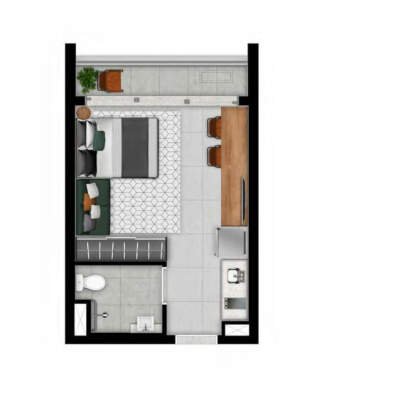Dna Vila Mariana By You Planta 25m Studio Pe Direito 370 Dna Vila Mariana By You Planta 25m Studio Pe Direito 370