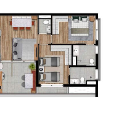 Dna Vila Mariana By You Planta 62m 2 Dormitorios Ponta Dna Vila Mariana By You Planta 62m 2 Dormitorios Ponta