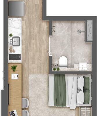 Haus Mitre Campo Belo Studios Planta 25m 3 Haus Mitre Campo Belo Studios Planta 25m 3