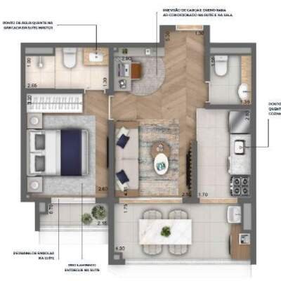 Nau Vila Mariana Cyrela Planta 47m 1 Suite Nau Vila Mariana Cyrela Planta 47m 1 Suite