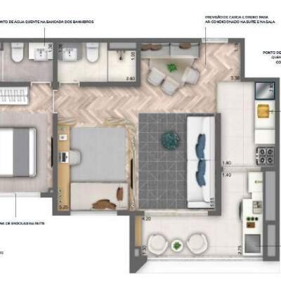 Nau Vila Mariana Cyrela Planta 62m 1 Suite Nau Vila Mariana Cyrela Planta 62m 1 Suite
