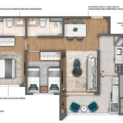 Nau Vila Mariana Cyrela Planta 62m 2 Dormitorios Nau Vila Mariana Cyrela Planta 62m 2 Dormitorios