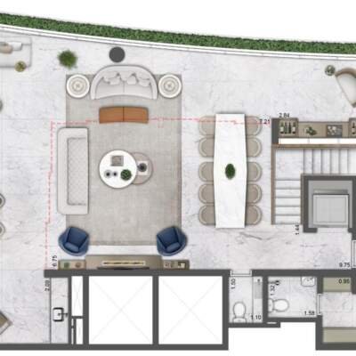 Villa Milano Lifestyle by Versace Home - Residences - Planta 291m² - 3 Suítes - Duplex - Superior Villa Milano Lifestyle by Versace Home - Residences - Planta 291m² - 3 Suítes - Duplex - Superior