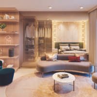 Cyrela Bothanic Apartments Campo Belo - Perspectiva Living 30m² 1dorm Cyrela Bothanic Apartments Campo Belo - Perspectiva Living 30m² 1dorm