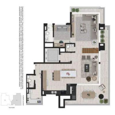 Ibirapuera Park Houses - Planta Duplex Inferior 285m² Ibirapuera Park Houses - Planta Duplex Inferior 285m²