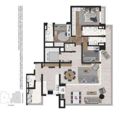 Ibirapuera Park Houses - Planta Tipo 153m², 3 Suítes Ibirapuera Park Houses - Planta Tipo 153m², 3 Suítes