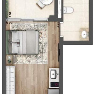 Lavvi Wonder Ipiranga Studios - Planta 32m² Nr Lavvi Wonder Ipiranga Studios - Planta 32m² Nr