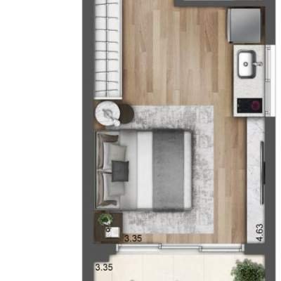 Lavvi Wonder Ipiranga Studios - Planta 37m² Residencial Lavvi Wonder Ipiranga Studios - Planta 37m² Residencial