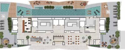 Arkadio - Implantação 34º pavimento rooftop Arkadio - Implantação 34º pavimento rooftop