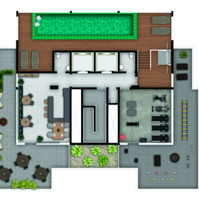 Aurora by Tarjab - Implantação rooftop Aurora by Tarjab - Implantação rooftop