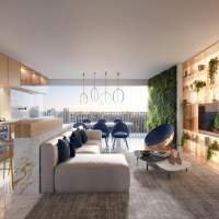 Horizon Paraíso - Perspectiva living 76m² Horizon Paraíso - Perspectiva living 76m²