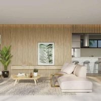 Casa Jardim Campo Belo - Perspectiva living Casa Jardim Campo Belo - Perspectiva living