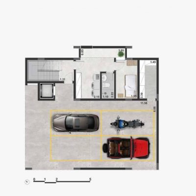 Casa Jardim Campo Belo - Planta 604m² - Garagem subsolo Casa Jardim Campo Belo - Planta 604m² - Garagem subsolo