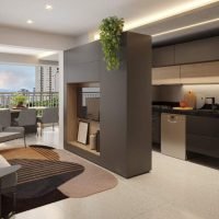 Highlights Pinheiros - Perspectiva living Highlights Pinheiros - Perspectiva living