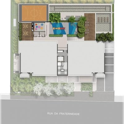 Klasse Alto da Boa Vista - Implantação 2º pavimento Klasse Alto da Boa Vista - Implantação 2º pavimento
