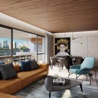 Klasse Alto da Boa Vista - Perspectiva living ampliado Klasse Alto da Boa Vista - Perspectiva living ampliado