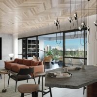 Klasse Alto da Boa Vista - Perspectiva living ampliado da cozinha Klasse Alto da Boa Vista - Perspectiva living ampliado da cozinha