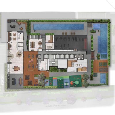 YBY Vila Clementino - Implantação 3º pavimento YBY Vila Clementino - Implantação 3º pavimento