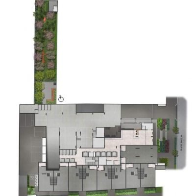 YBY Vila Clementino - Implantação térreo YBY Vila Clementino - Implantação térreo