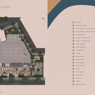 Amaro - Implantação térreo Amaro - Implantação térreo