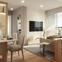 Amaro - Perspectiva living 63m² Amaro - Perspectiva living 63m²