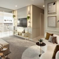 Amaro - Perspectiva living 79m² Amaro - Perspectiva living 79m²