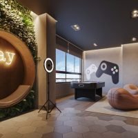 Living Hereditá Alto do Ipiranga - Salão de jogos teen Living Hereditá Alto do Ipiranga - Salão de jogos teen