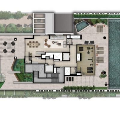 Mirage Ibirapuera - Implantação 3º pavimento Mirage Ibirapuera - Implantação 3º pavimento