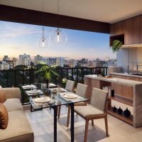 Raízes Premium Mooca - Perspectiva varanda 82m² Raízes Premium Mooca - Perspectiva varanda 82m²